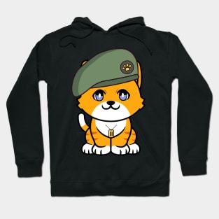 Green Beret orange cat Hoodie